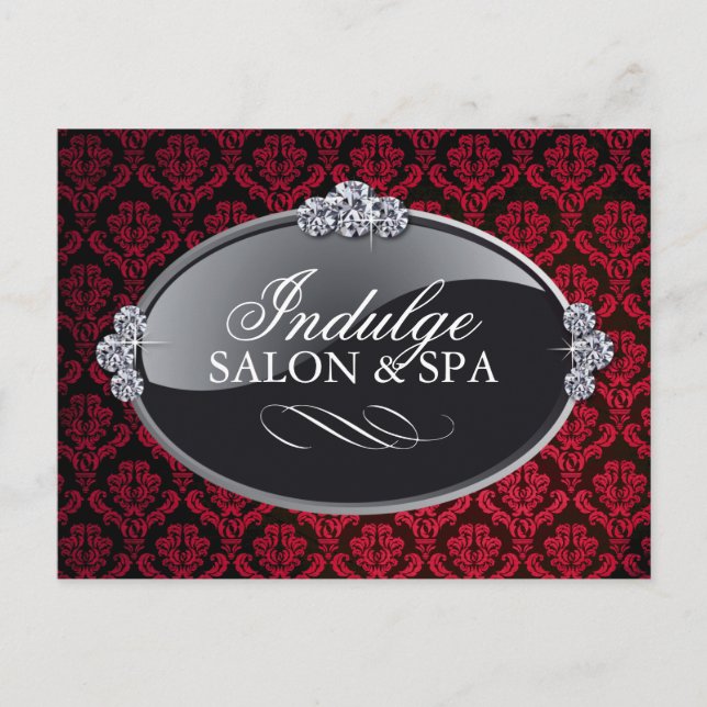Tarjeta postal Damask Salon y Spa (Anverso)