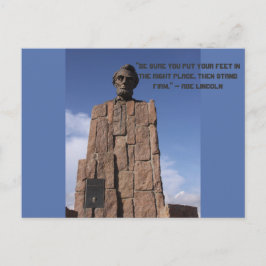 Tarjeta postal de Abe Lincoln