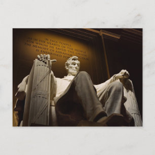 tarjeta postal de abraham lincoln