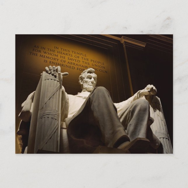 tarjeta postal de Abraham Lincoln (Anverso)