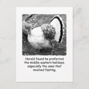 Tarjeta postal de acción de gracias para Turquía