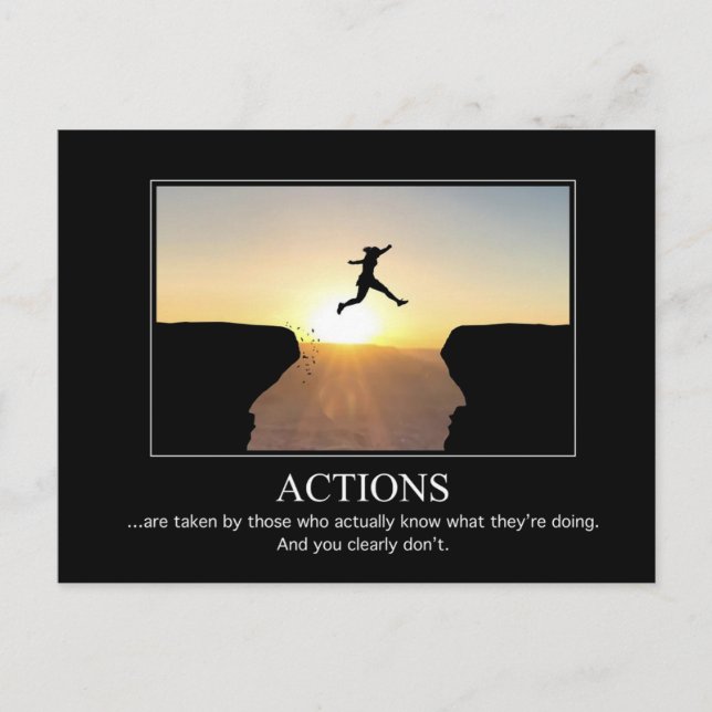 Tarjeta postal de acciones (Anverso)