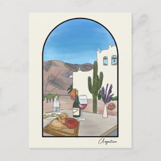 Tarjeta Postal de Acuarela de Argentina