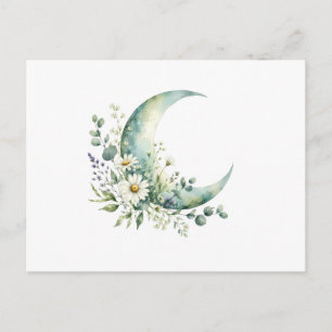 Tarjeta Postal de Acuarela de Flores Silvestres ba