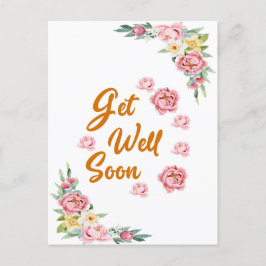 Tarjeta postal de Acuarela Floral para Desear Pron