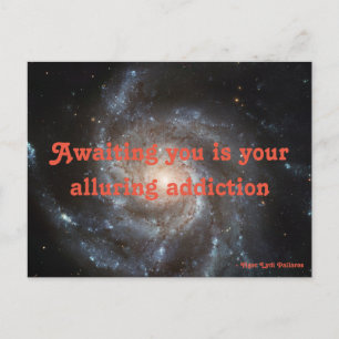 Tarjeta postal de adicción de atractivo