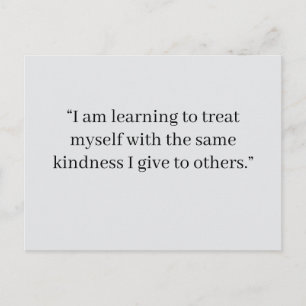 Tarjeta Postal de Afirmación de Amor Propio   Posi