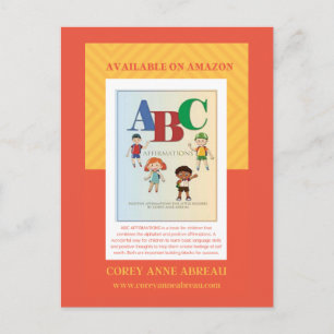 TARJETA POSTAL DE AFIRMACIONES ABC
