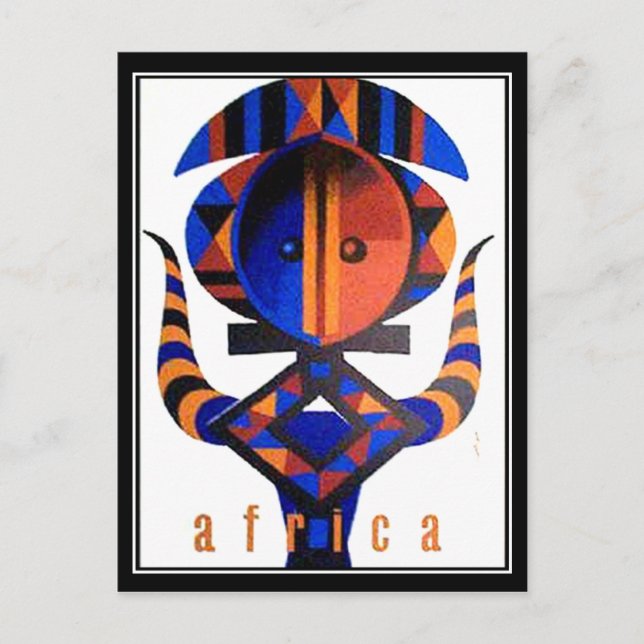 Tarjeta postal de África (Anverso)