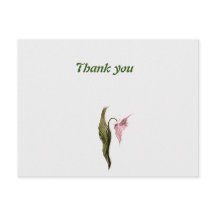 tarjeta postal de agradecimiento