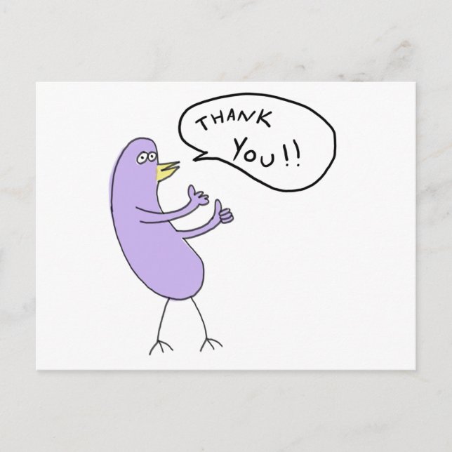 Tarjeta postal de agradecimiento!!! (Anverso)