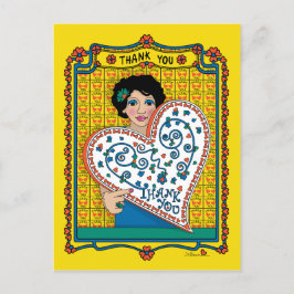 Tarjeta postal de agradecimiento