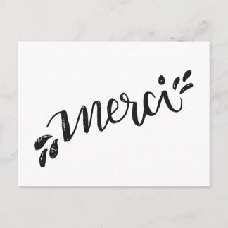 Tarjeta postal de agradecimiento
