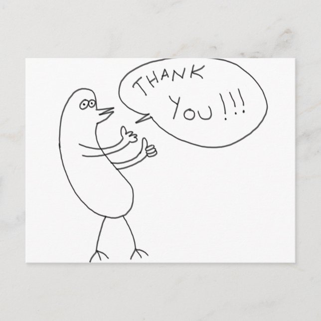 Tarjeta postal de agradecimiento!!! (Anverso)