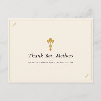 Tarjeta postal de agradecimiento a las madres | Ap