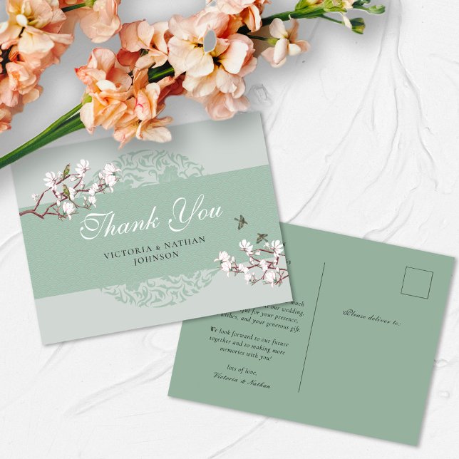 Tarjeta postal de agradecimiento con chinoisería v (Subido por el creador)