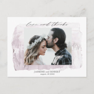 tarjeta postal de agradecimiento con foto pastel r