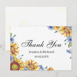 Tarjeta postal de agradecimiento de acuarela de Uc