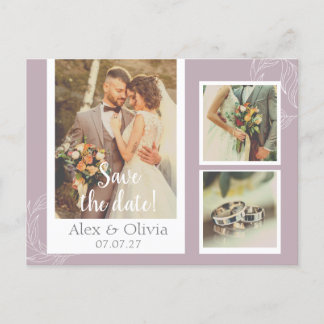 Tarjeta postal de agradecimiento de boda