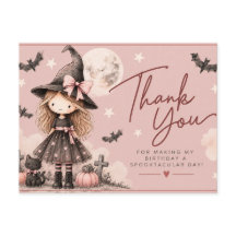 Tarjeta postal de agradecimiento de cumpleaños de