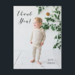 Tarjeta postal de agradecimiento de foto de cumple<br><div class="desc">Di gracias con esta tarjeta de foto personalizable.</div>