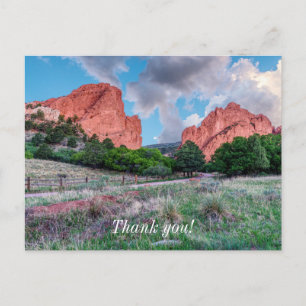 Tarjeta postal de agradecimiento de Gateway Rocks