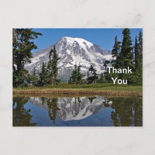 Tarjeta postal de agradecimiento de Monte Rainier