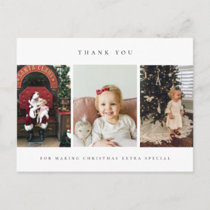 tarjeta postal de agradecimiento de Navidad
