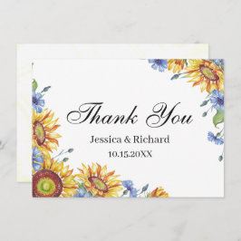 Tarjeta postal de agradecimiento de Ucrania acuare