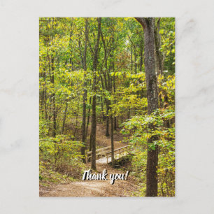 Tarjeta postal de agradecimiento del camino al pue