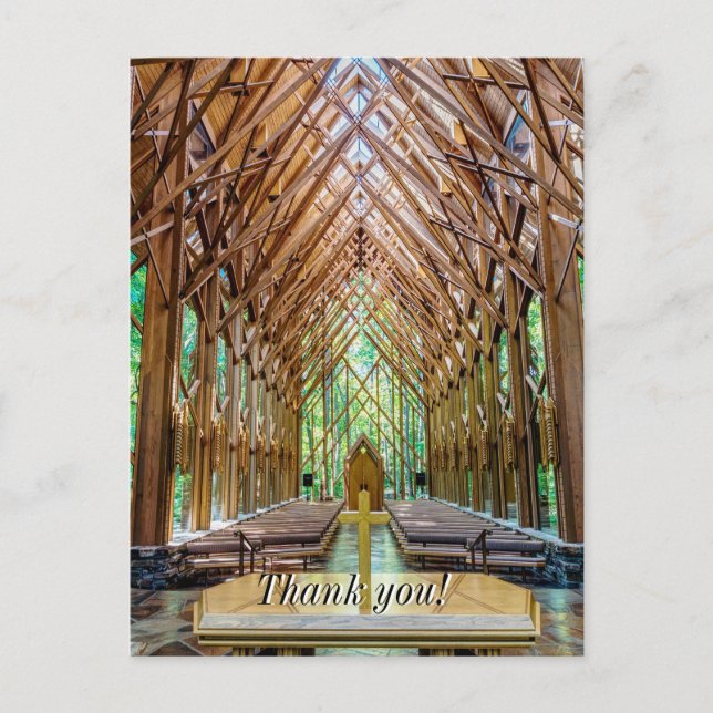 Tarjeta postal de agradecimiento desde el altar (Anverso)