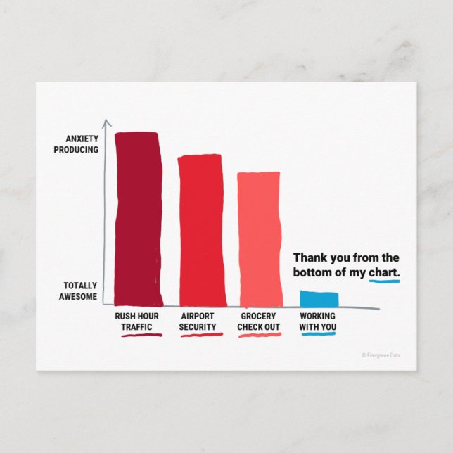 Tarjeta postal de agradecimiento desde el fondo de (Anverso)