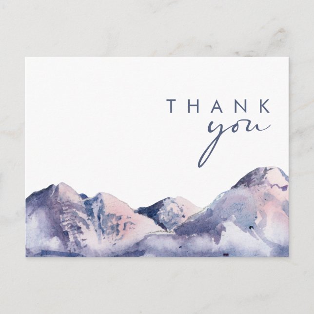 Tarjeta postal de agradecimiento para boda de invi (Anverso)