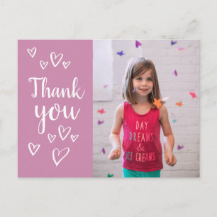Tarjeta postal de agradecimiento para cumpleaños d