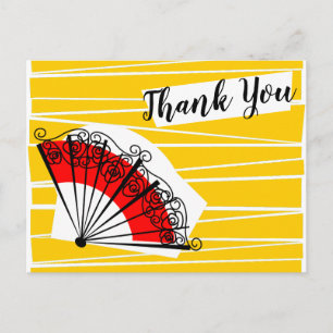 Tarjeta postal de agradecimiento para fan española