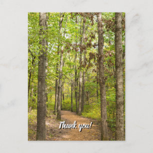 Tarjeta postal de agradecimiento para paseo tranqu