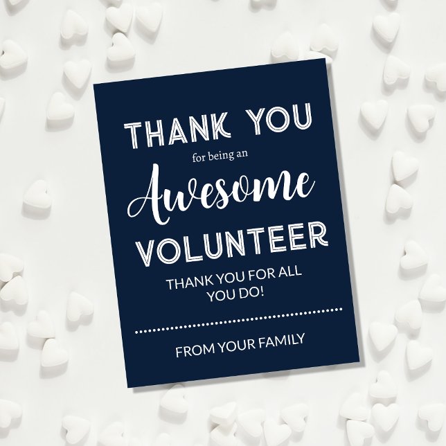 Tarjeta postal de agradecimiento para voluntarios  (Subido por el creador)