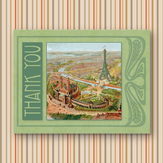 Tarjeta postal de agradecimiento Paris Nouveau (Subido por el creador)