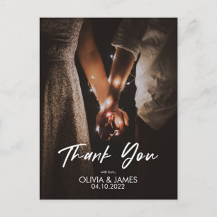 Tarjeta Postal de Agradecimiento Plana para Reempl