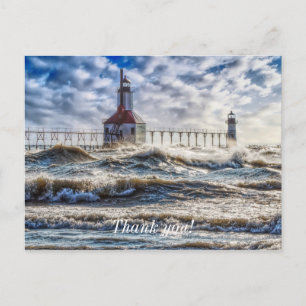 Tarjeta postal de agradecimiento Storm At St Josep