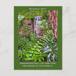 Tarjeta postal de agua de vida