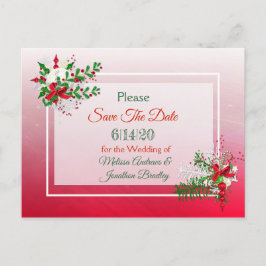 Tarjeta postal de ahorro con tema de boda de invie