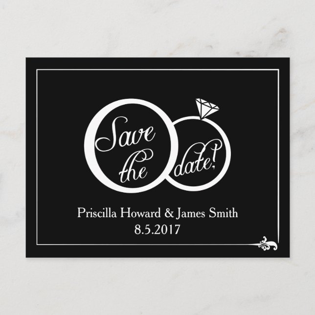Tarjeta Postal de Ahorro de Boda (Anverso)