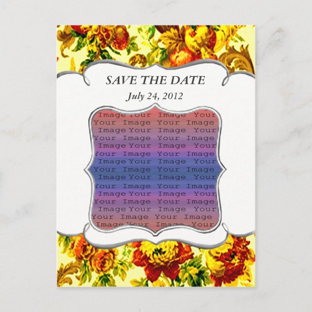 Tarjeta Postal De Ahorro De Boda De Primavera (Anverso)