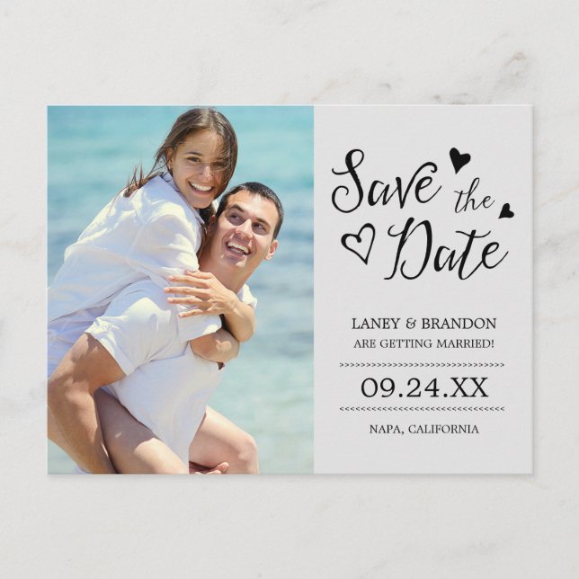 Tarjeta Postal de Ahorro de Foto de Amor Dulce (Anverso)