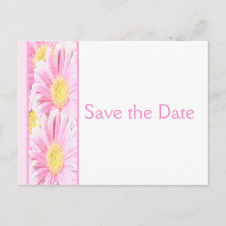 Tarjeta Postal de Ahorro Floral Rosa y Blanco