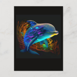 TARJETA POSTAL DE AI DOLPHIN SWIM #3
