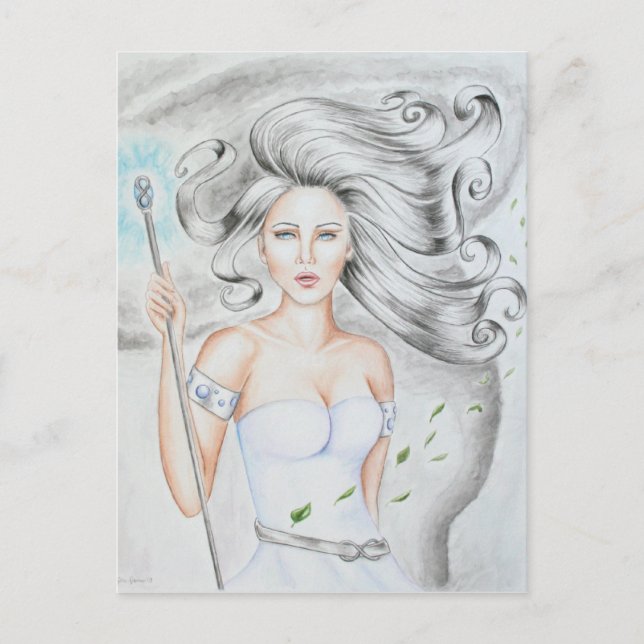 Tarjeta postal de Air Goddess (Anverso)