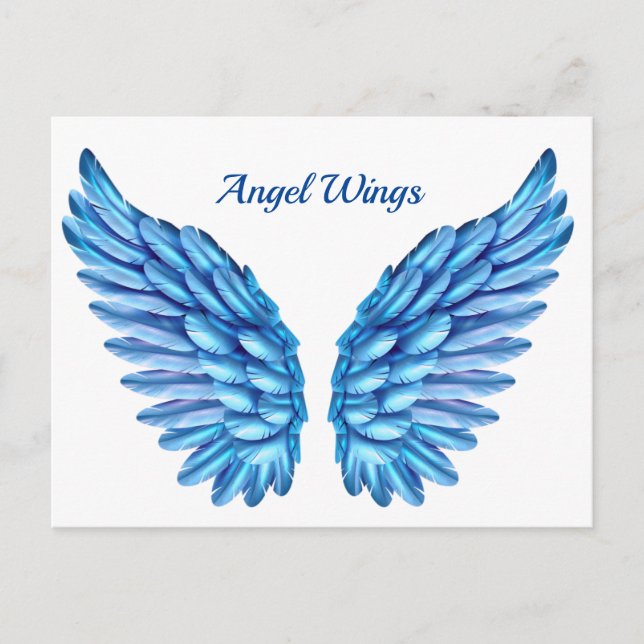 Tarjeta Postal de Alas de Ángel (Anverso)