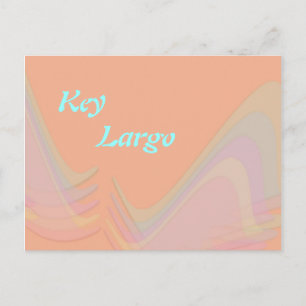 Tarjeta postal de alas pastel de Key Largo Florida